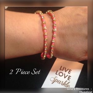 2 pcs. New BFF Pink Friendship Bracelets,